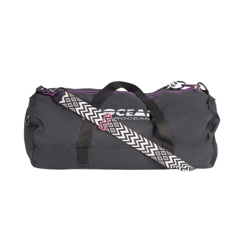 Weekend tas - Zwart/witte schouderband